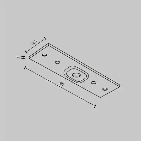 Коннектор прямой Exility накладной белый Technical tra034c-21w