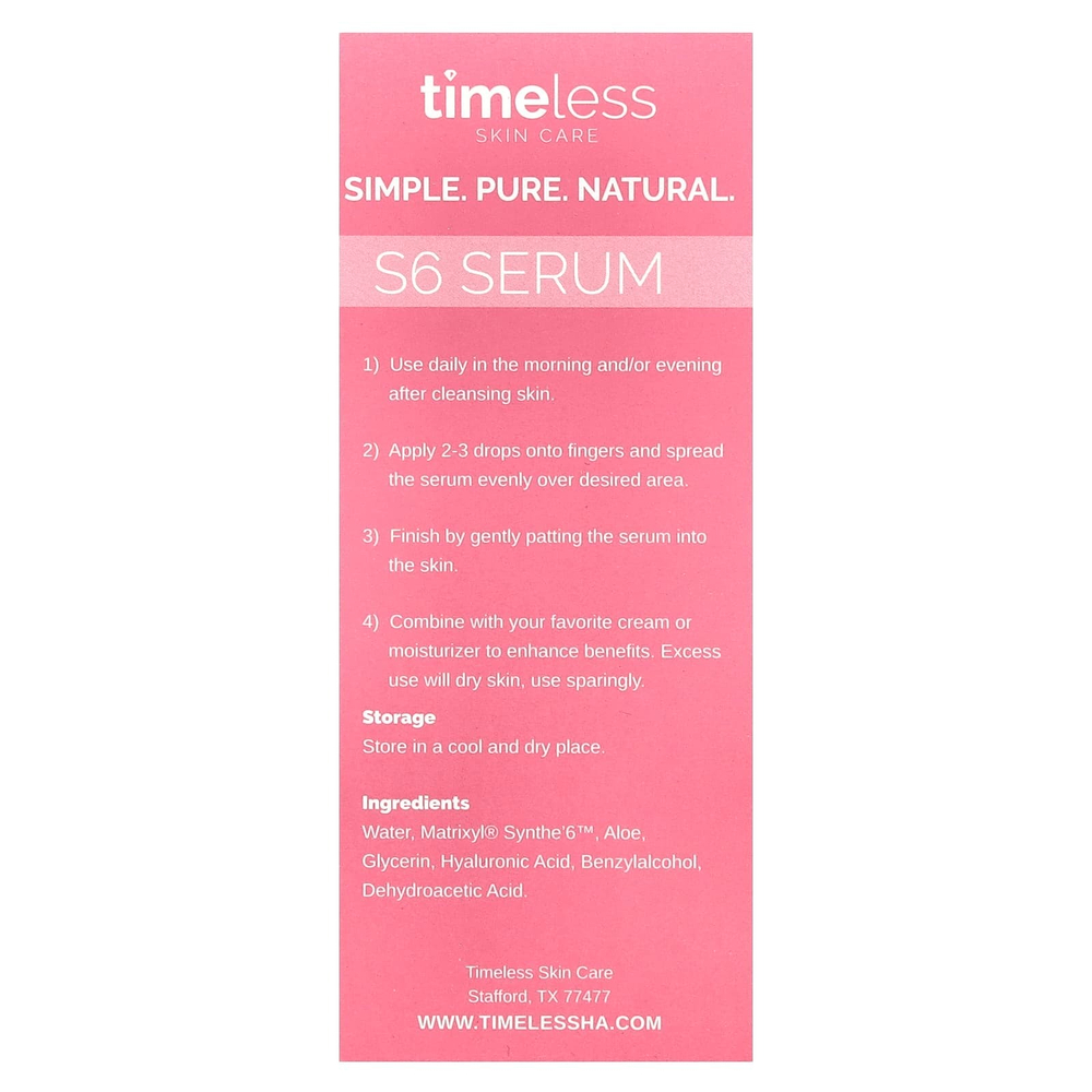 Timeless Skin Care, Сыворотка Matrixyl® S6, 30 мл (1 жидк. унц.)