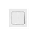 ATLASDESIGN 2-клавишный ВЫКЛЮЧАТЕЛЬ, сх.5, 10АХ, в сборе, быстрозажим. клем., БЕЛЫЙ