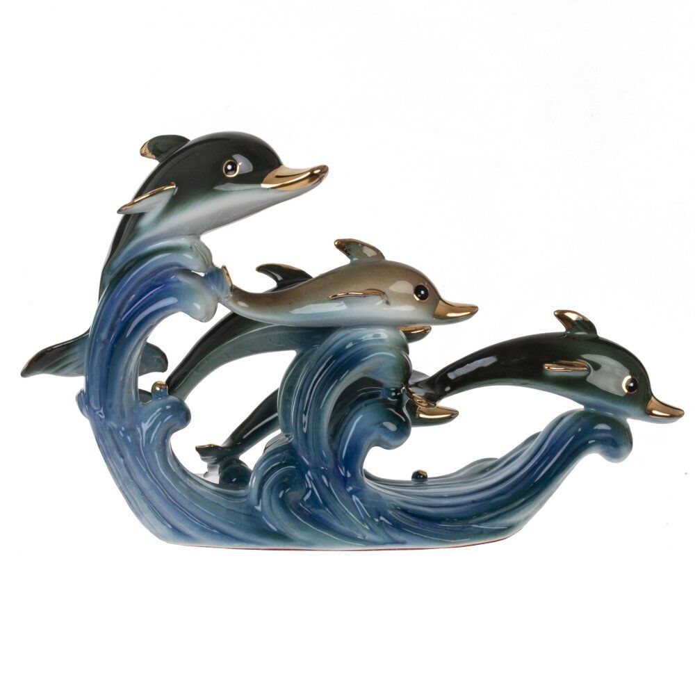 GAEM Фигурка декоративная "Дельфины", L17 W7 H11 см