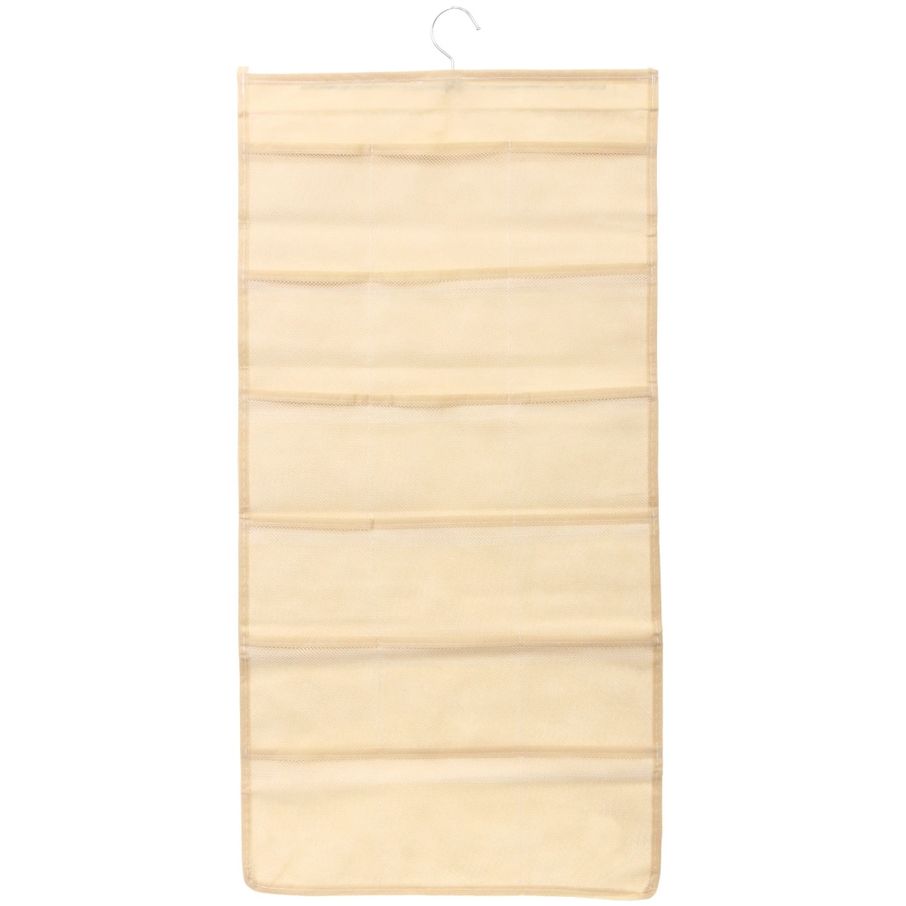 Органайзер двухсторонний подвесной для хранения вещей с крючком «ИДЕЯДОМА», цвет бежевый, 30 карманов, 75*39см