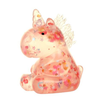 Мякиш Единорог с блестками 9 см, 3 цвета микс, с-30507