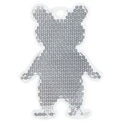 Пешеходный светоотражатель «Мишка», белый