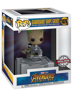 Фигурка Funko POP! Deluxe Bobble Marvel Avengers IW Guardians Ship Groot (Exc) (1026) 63212