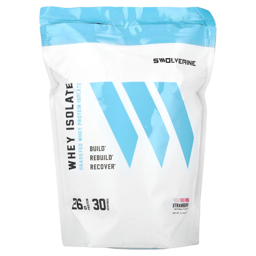 Swolverine, Изолят сыворотки, клубника, 960 г (2,11 фунта)