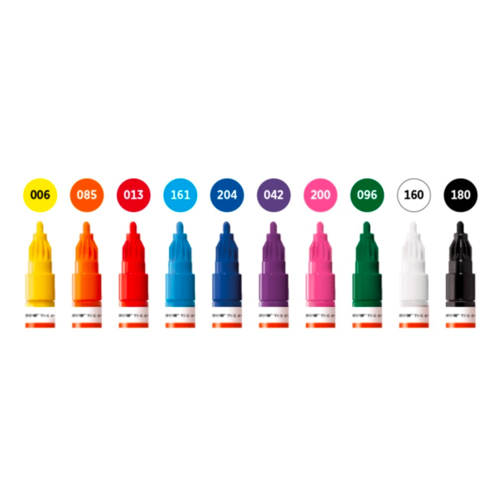 Набор маркеров Molotow ONE4ALL 127HS - 10шт Basic-Set 1 (2мм)