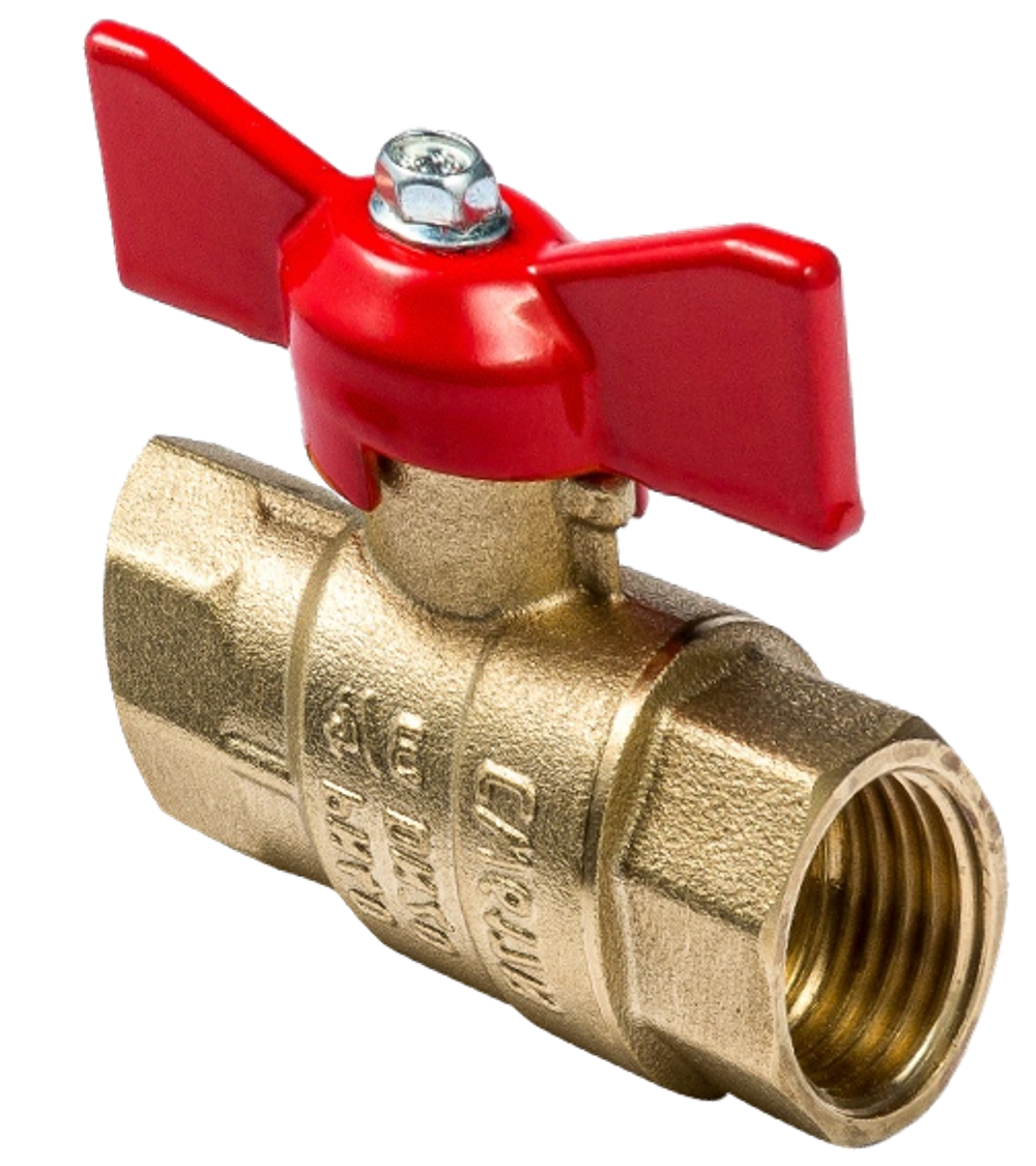 Кран шаровой 3/4 ВР/ВР DN20 PN40 (Ручка - Бабочка)