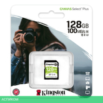 Карта памяти Kingston SDHC 128GB Class10 Canvas Select 100R CL10 UHS-I (SDS2/128GB)
