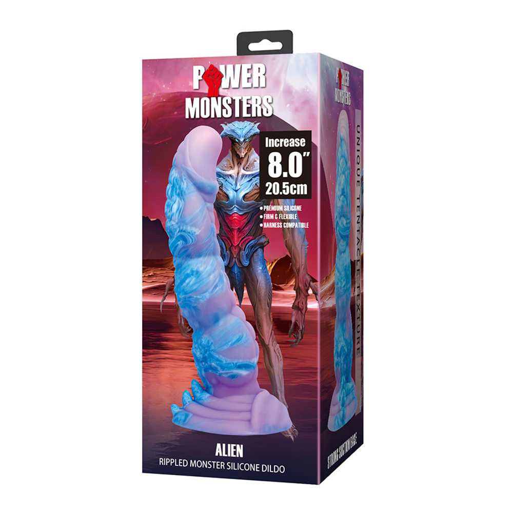 Фантазийный фаллоимитатор 20,5см Инопланетный-монстр на присоске Pretty Love Power Monsters Alien Fantasy Tentacle Dildo BW-008154