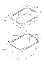 Стеллаж LARA с 12 выдвижными ящиками - дуб