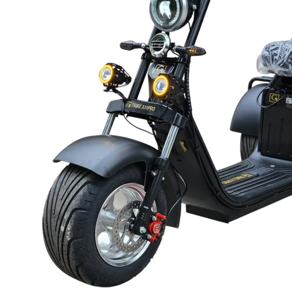 Электроскутер трехколесный CITYCOCO GT X11 TRIKE 2023 Черный