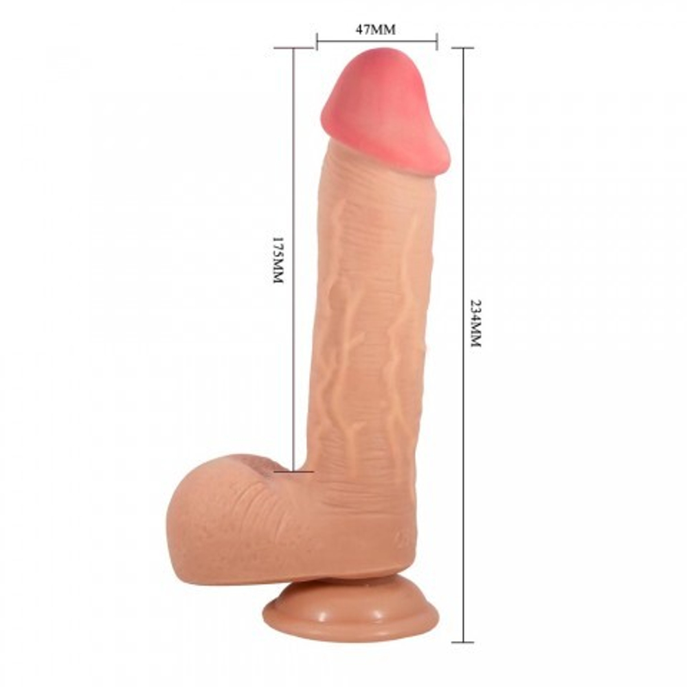 Реалистичный фаллоимитатор Emeka, 23,4 см