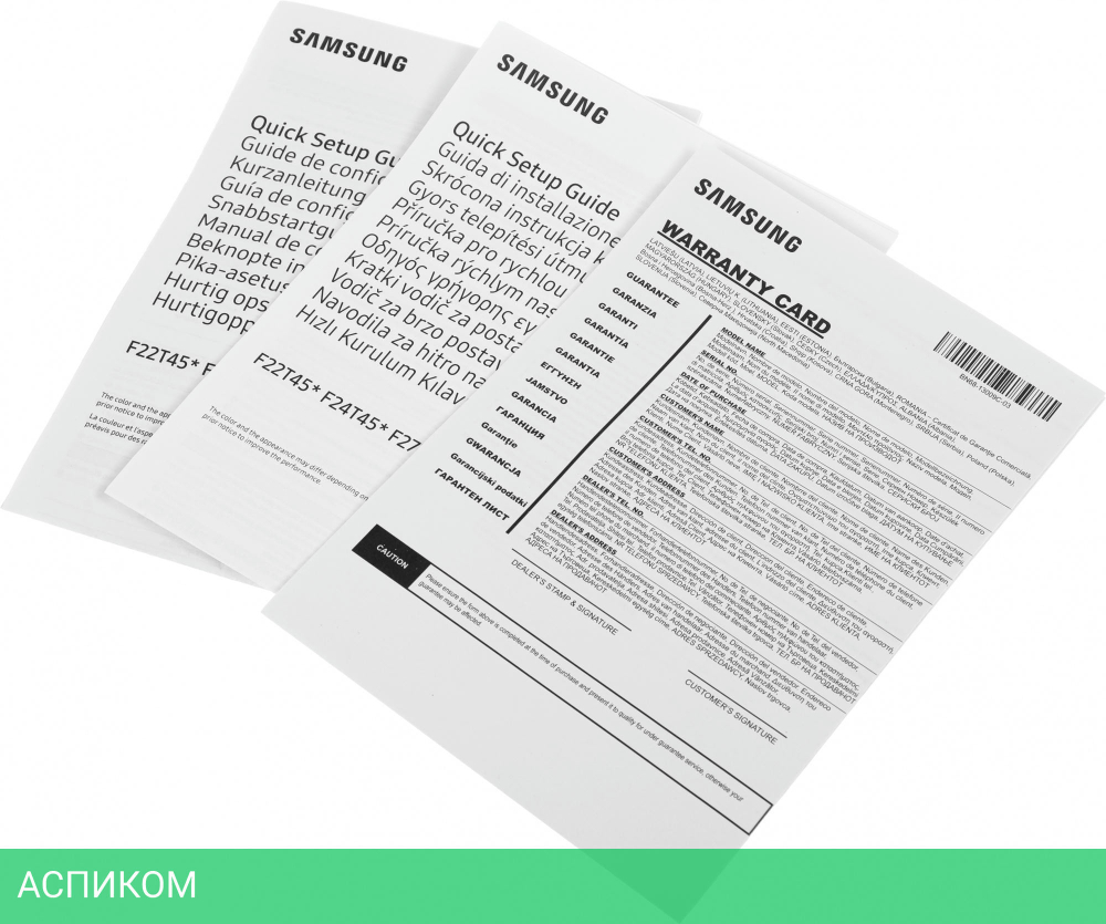 Монитор Samsung F27T450FZU черный (LF27T450FZUXEN)