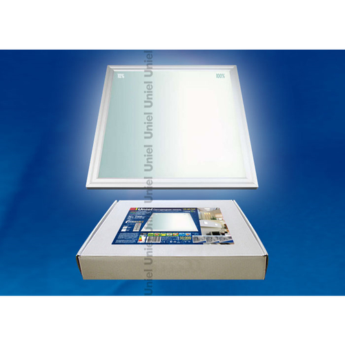 ULP-6060-36/NW/RC-DIM SILVER Светильник светодиодный потолочный «Uniel». Ультратонкий. Размер 600*600mm. Цвет серебристый. Цвет свечения белый. Диммир