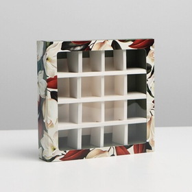 Коробка для 16 конфет Gift for you, 17.7 х 17.7 х 3.8 см
