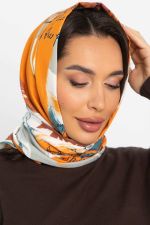 Косынка с подворотом (оранжевая пастель) КП26-23М LT Collection