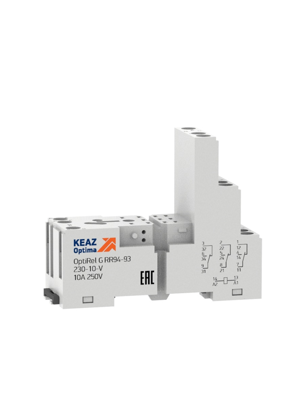 Розетка для реле OptiRel G RR94-93-230-10-V КЭАЗ 281165