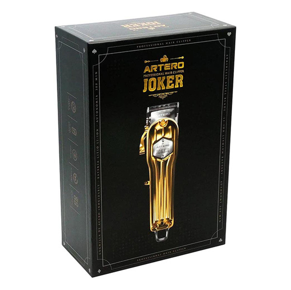 Аккумуляторно-сетевая машинка для стрижки волос Artero Joker Gold