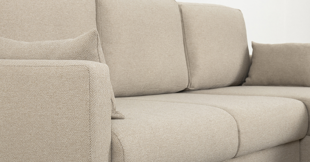 Дилан угловой диван-кровать (молочный кофе)