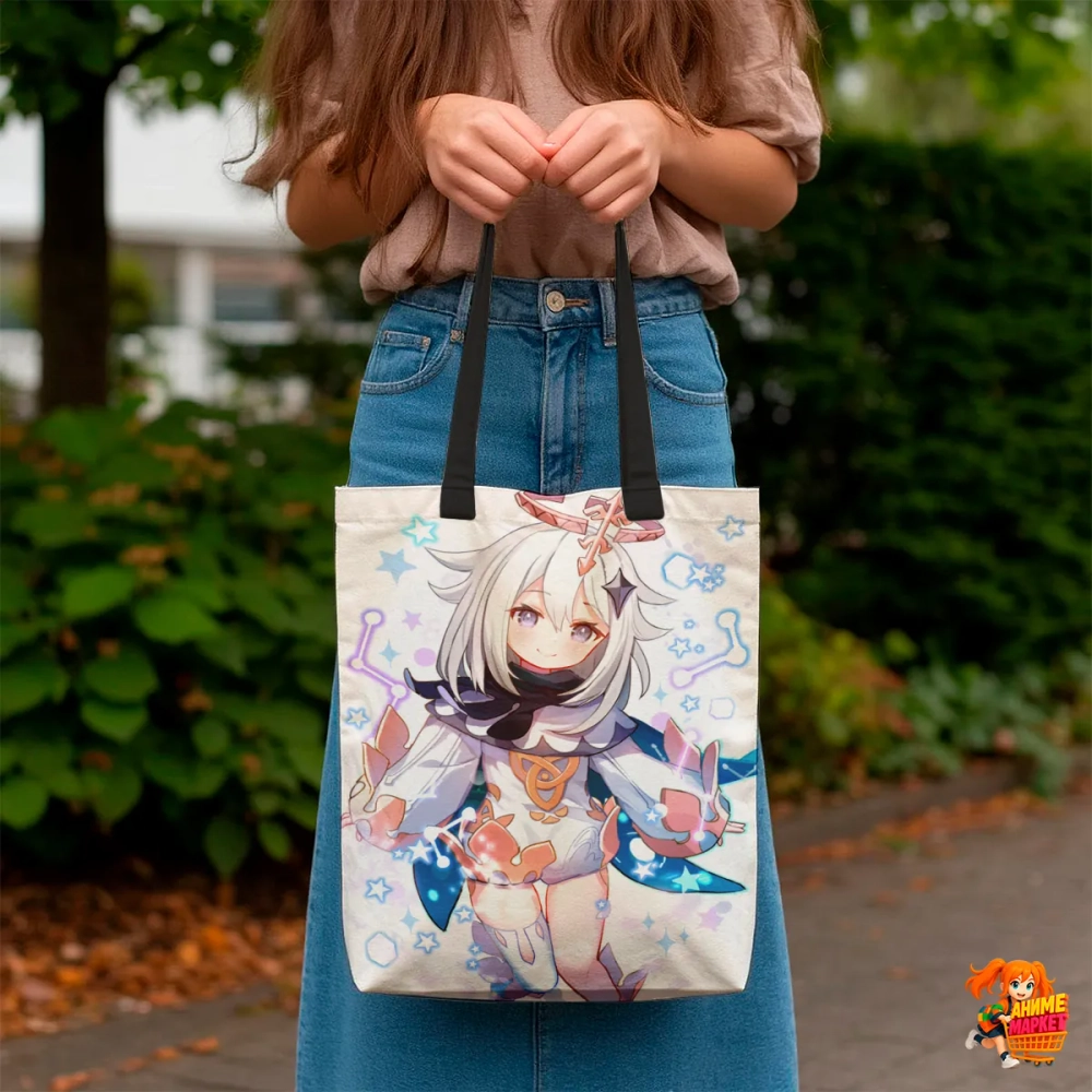 Сумка шоппер с принтом Genshin Impact