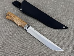 Нож "Атаман", сталь 95Х18, рукоять карельская берёза