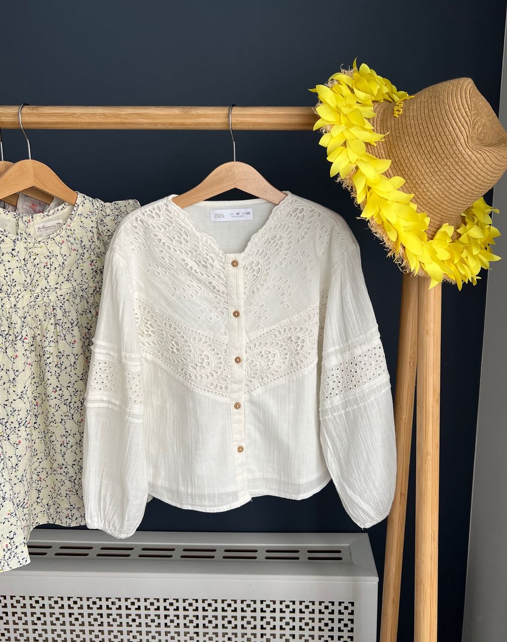 Хлопковая блузка Zara, 122