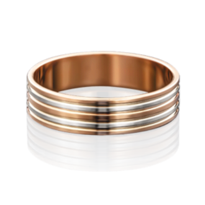 Обручальное кольцо из комбинированного золота 01-3252-00-000-1111-39