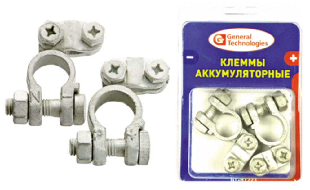 Клеммы General Technologies для аккумулятора GT-BT223 (латунь) (2 шт) 10/100