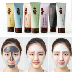 Innisfree Volcanic Color Clay Mask Cica Green регенерирующая маска с экстрактом центеллы