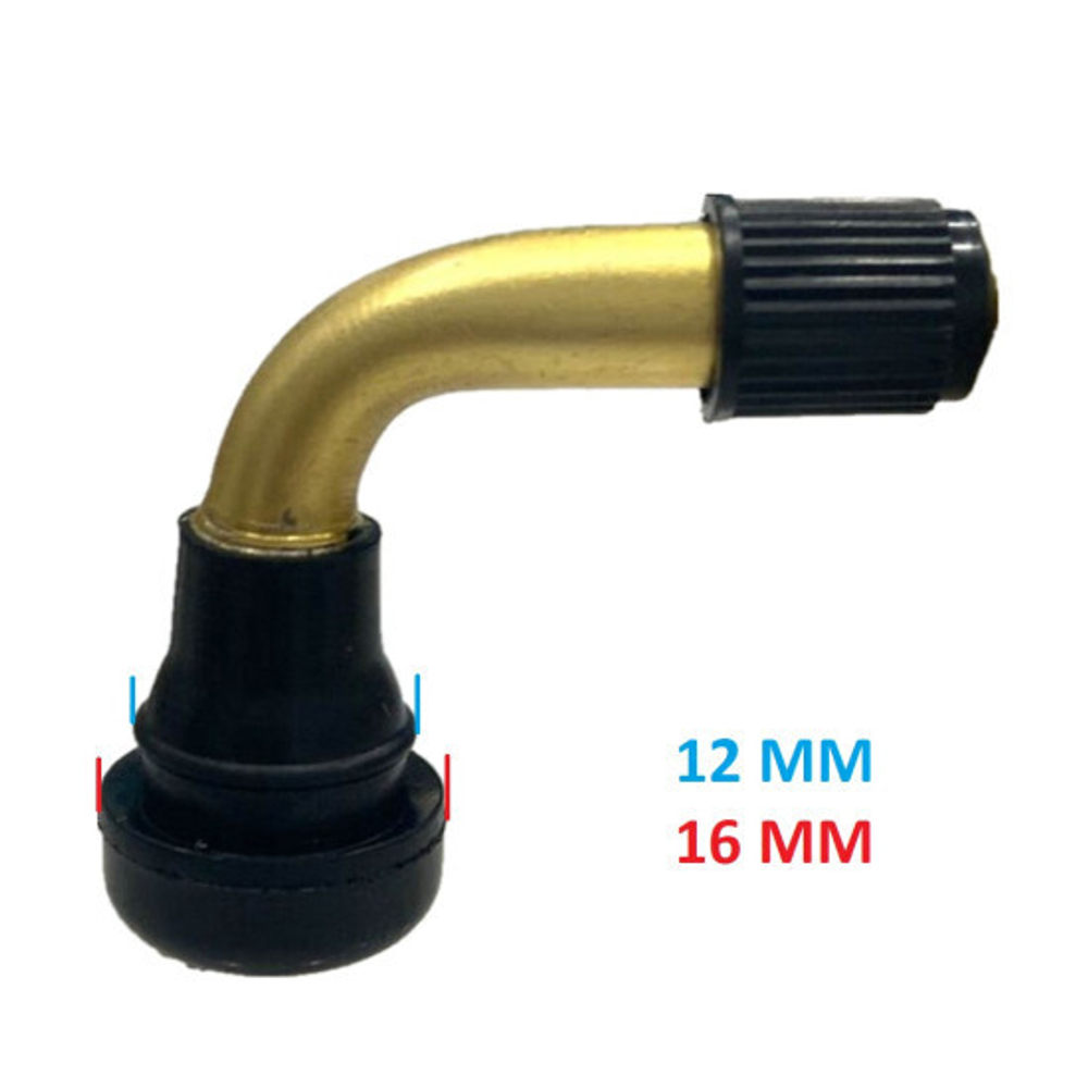 Ниппель (вентиль) изогнутый бескамерной покрышки PVR50