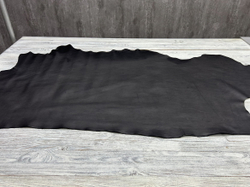 Целая шкура Натуральная кожа цв. Черный / Nero Matt, толщ. 1,3-1,5 мм