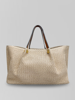 Сумка 2310 большая соломенная с кошельком и ремешком в комплекте