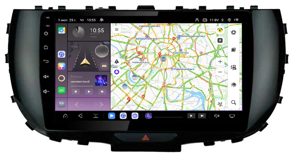 Магнитола для KIA Soul 3 2019+ - Kuberg QLed, Android 13, TS20, CarPlay, SIM-слот