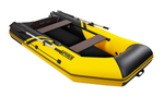 Броня-280 желтый-черный (лодка ПВХ под мотор с усилением)