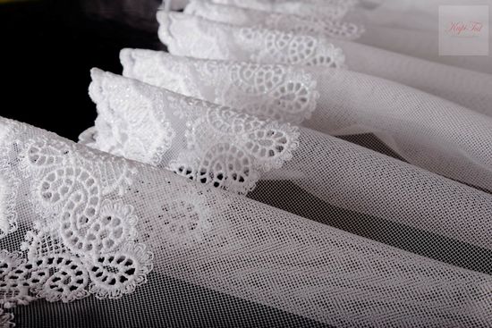 Штора-арка Морозко сетка грек (белый)