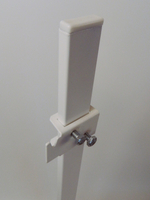 А11.12(ст.30*10) Кронштейн напольный регулируемый. Крепление за скобы на задней панели радиатора