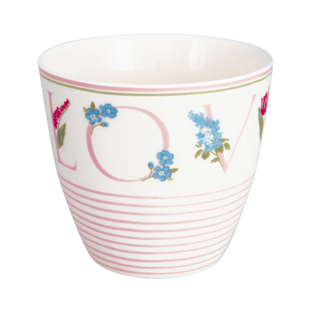 Чашка для латте Agnes Love white/ Агнес "Любовь"