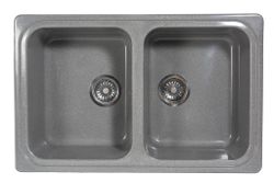 Мойка каменная S-14 глянец (Sim Gran), Темно-серый