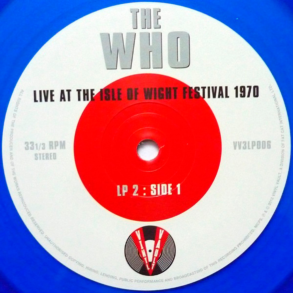 The Who / Live At The Isle Of Wight Festival 1970 (Coloured Vinyl)(3LP)