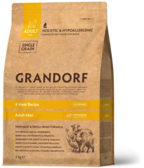 Grandorf Dog Probiotic Mini сухой корм с пробиотиками для собак мелких пород (4 мяса) 3 кг
