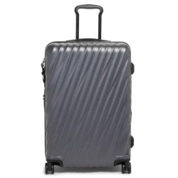 Чемодан средний расширяемый/Grey text