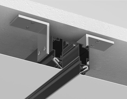 Ambrella Шинопровод для монтажа в натяжной ПВХ потолок системы крепления гарпун 2м Magnetic SMART 220V 25mm Track System GL1017