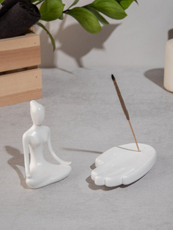 Статуэтка Йогиня и подставка под благовония Ладошка