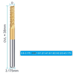 Фрезы 1.0-3.175мм 3,175 мм из карбида титана 9шт