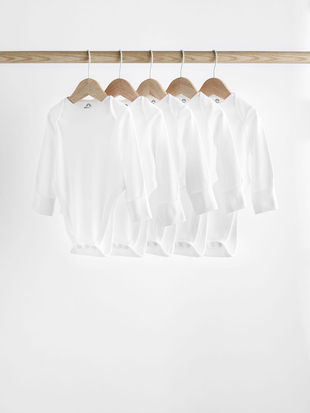 Боди с длинным рукавом для малышей Next N44-478, 3 шт., Белый