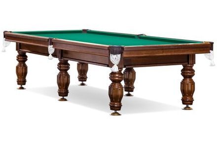 Стол / пирамида "Печора" (8 футов, 6 ног, под шар 60мм, 25мм камень) борта ясень