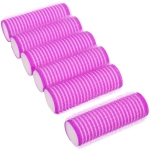 Бигуди-липучки с поролоном для сна мягкие 6шт «Безупречные Локоны», цвет фуксия, 6*2см