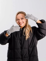 Перчатки теплые вязаные