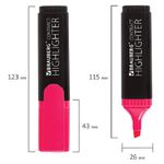 Выделитель текста 1-5мм, Brauberg Contract, розовый