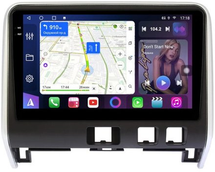 Магнитола для Nissan Serena C27 2016-2019 (рамка матовая) - FarCar 9541 монитор 10.36" QLED на Android 14, TS18, CarPlay, 4G SIM-слот